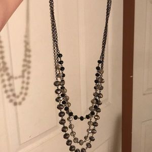 Silver and black costume jewelry